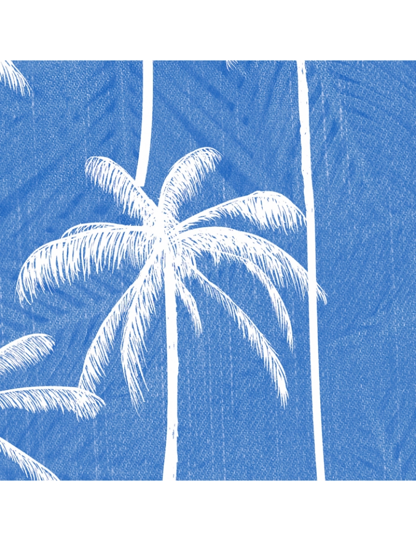 imagem de Papel de parede Palm jeans Bleu2