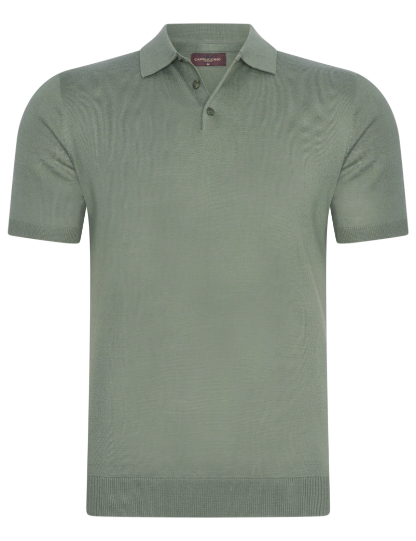 imagem de Cappuccino Italia Plain Tricot Polo Verde1