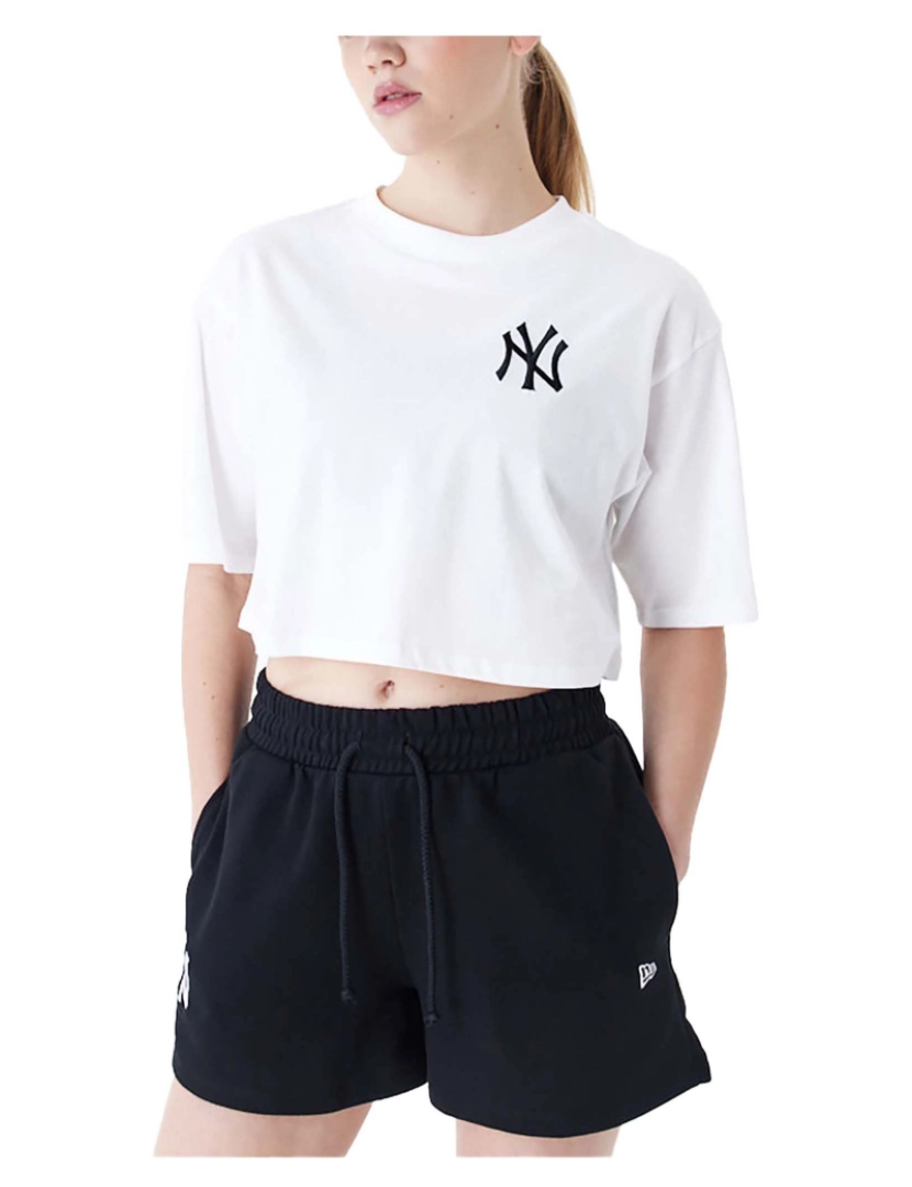 New Era - T-Shirt Nova Era Mlb Le Crop Tee Neyyan Whiblk