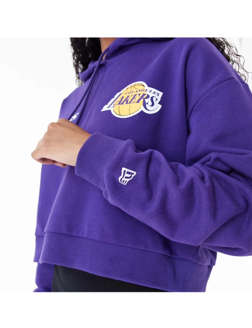 imagem de New Era Sweatshirt Nba Team Logo Crop Hoody Loslak Trpagd3