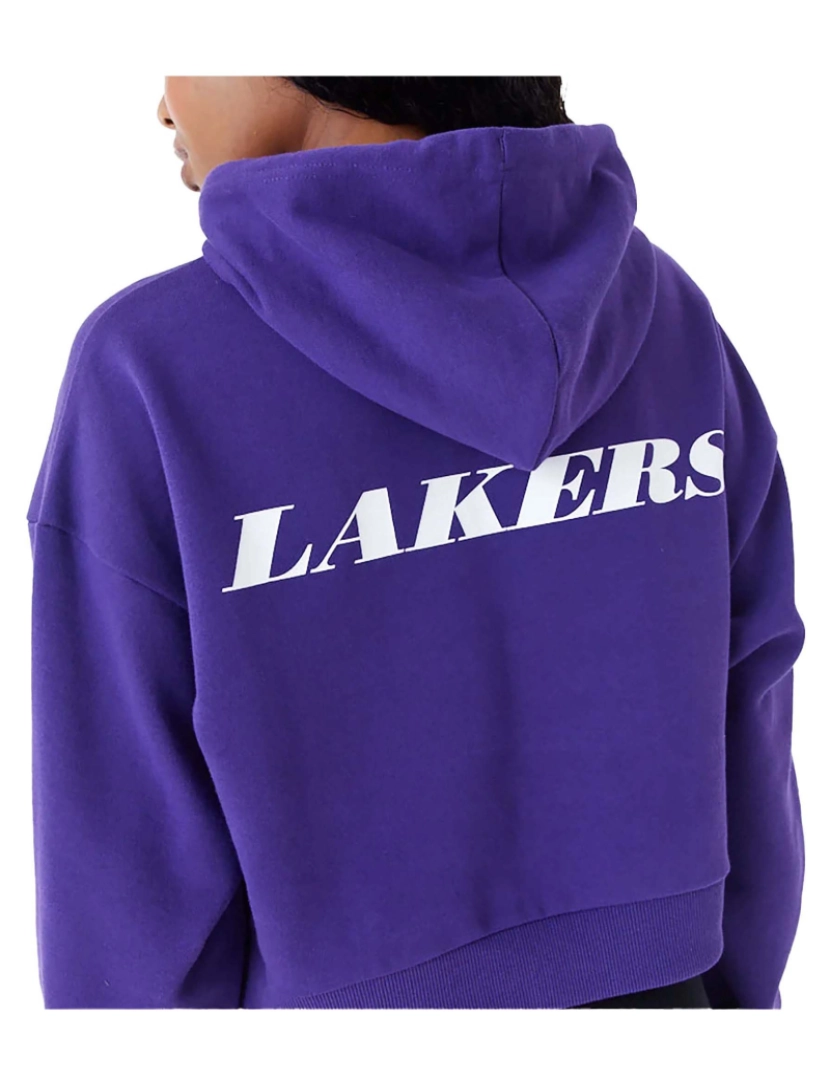 imagem de New Era Sweatshirt Nba Team Logo Crop Hoody Loslak Trpagd4