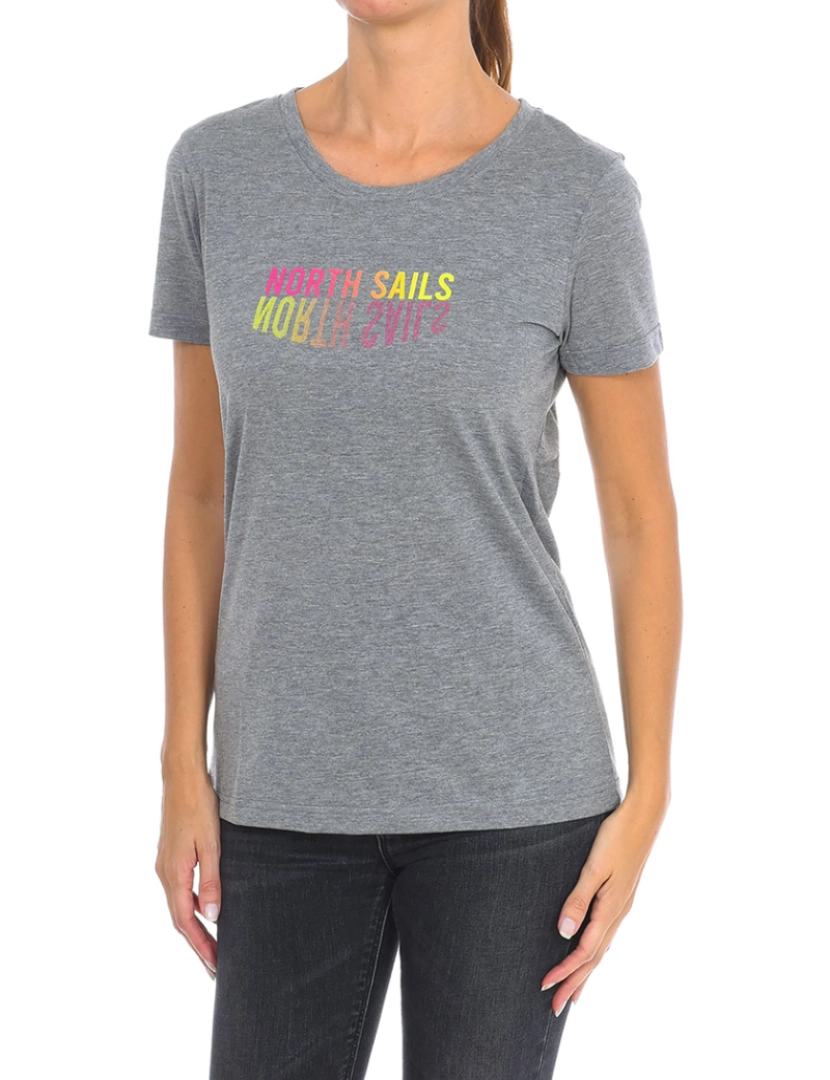 North Sails - T-shirt Mulher Cinzento