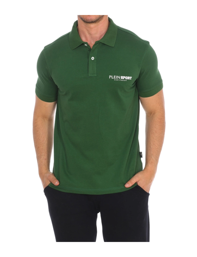 Plein Sport - Polo Homem Verde garrafa