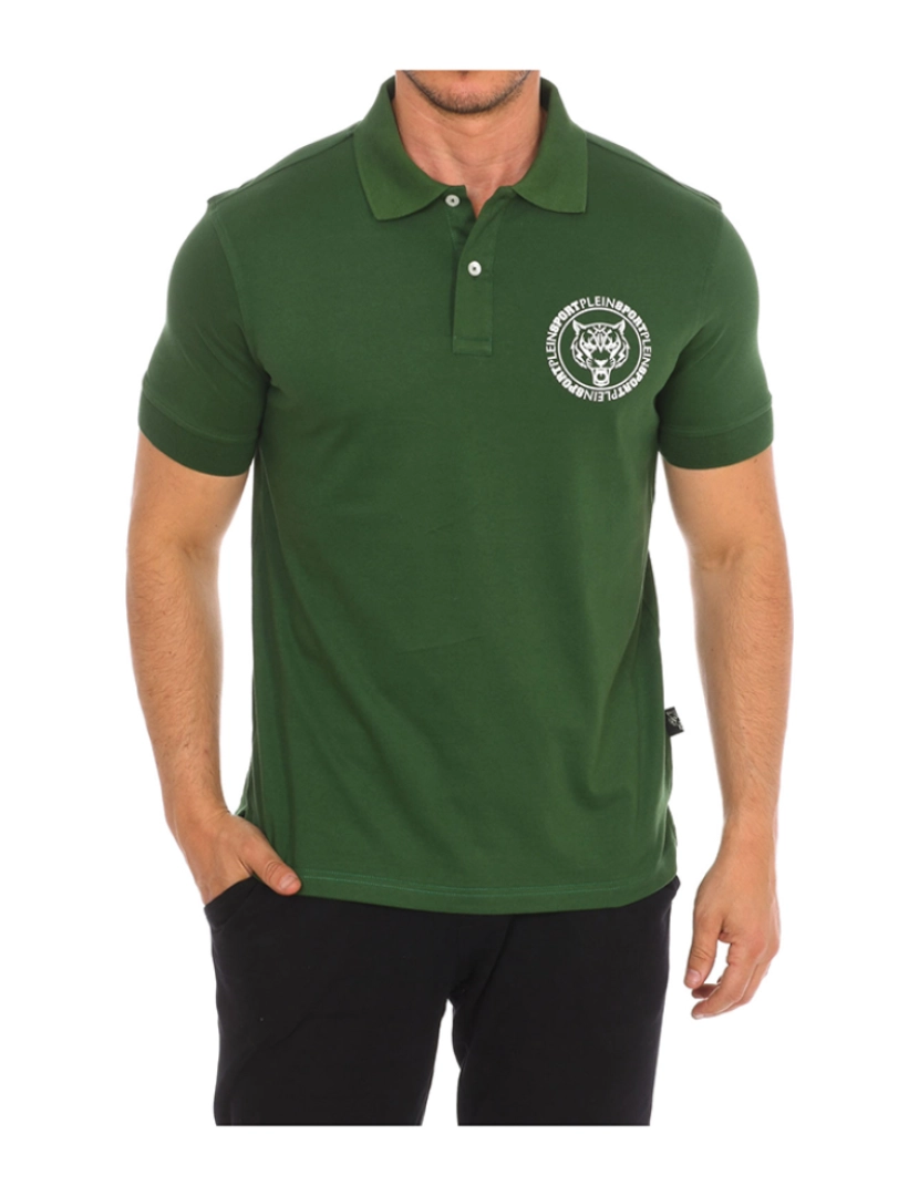 Plein Sport - Polo Homem Verde garrafa