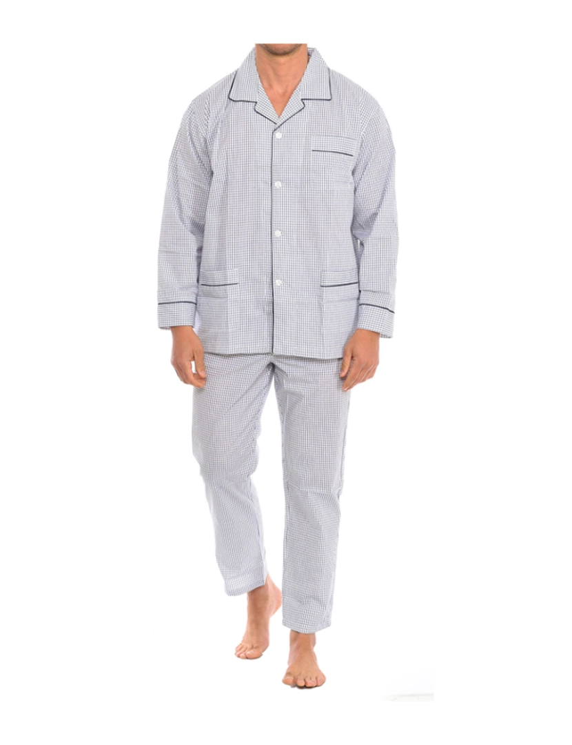 Kisses and Love - Pijama Manga Comprida Homem Branco Navy