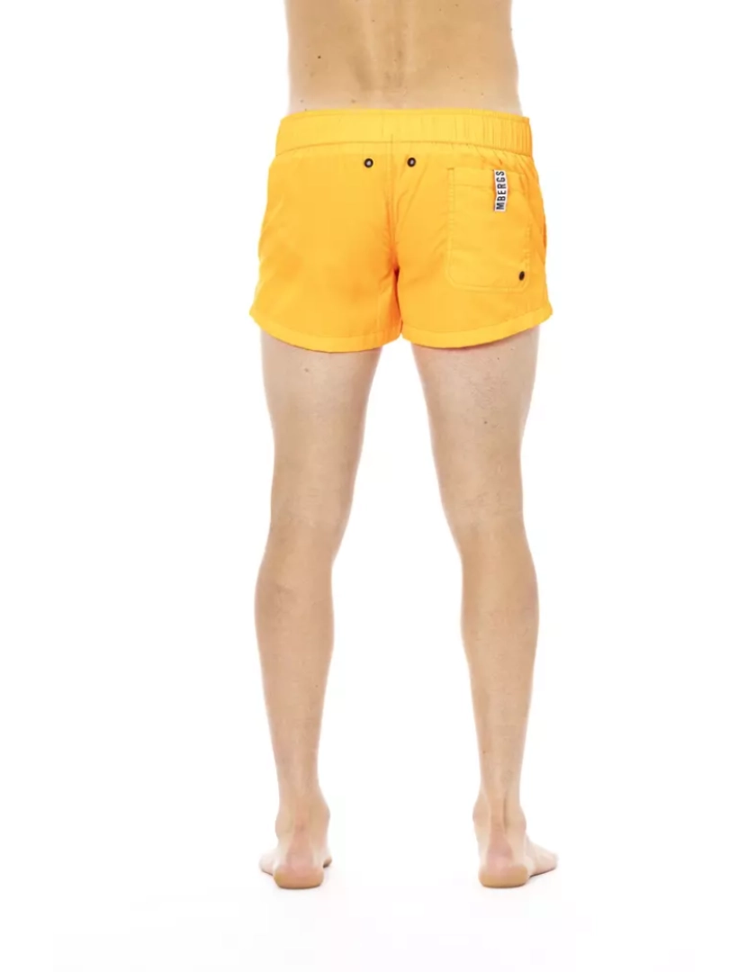 imagem de Bikkembergs Shorts de banho elegantes  em laranja com faixa de marca3
