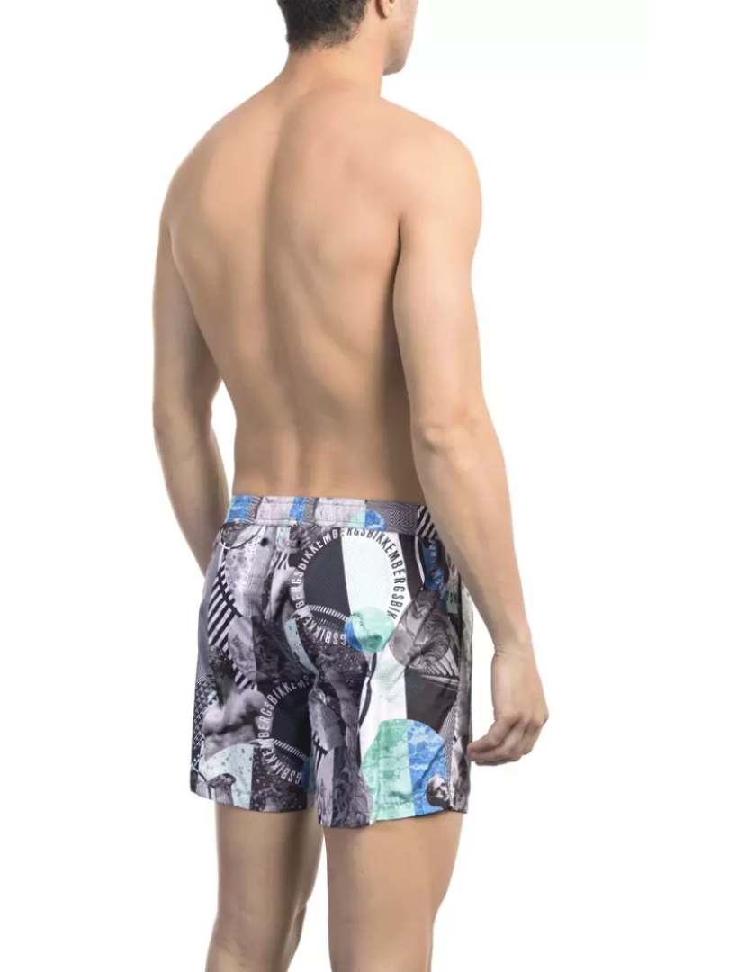 imagem de Bikkembergs Shorts de banho com estampa vibrante2