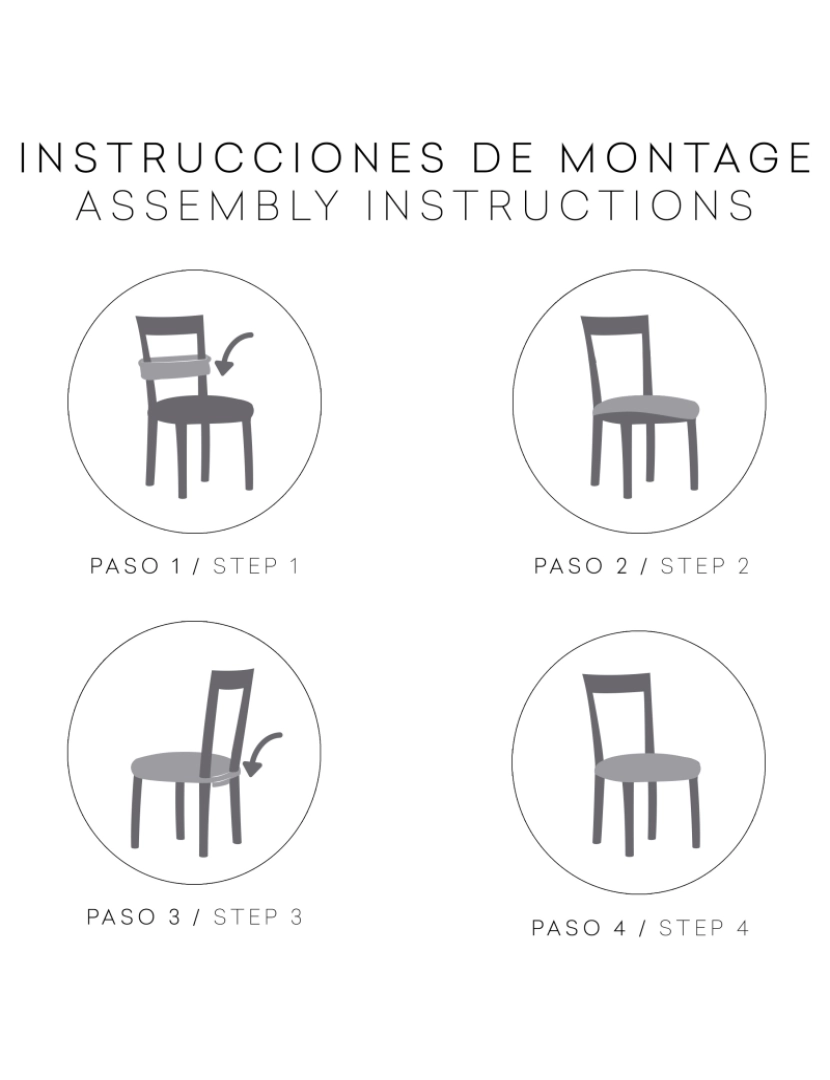 imagem de Pack de 2 capas elásticas para base de cadeira 50x50 cm Flexihug cor marrom3