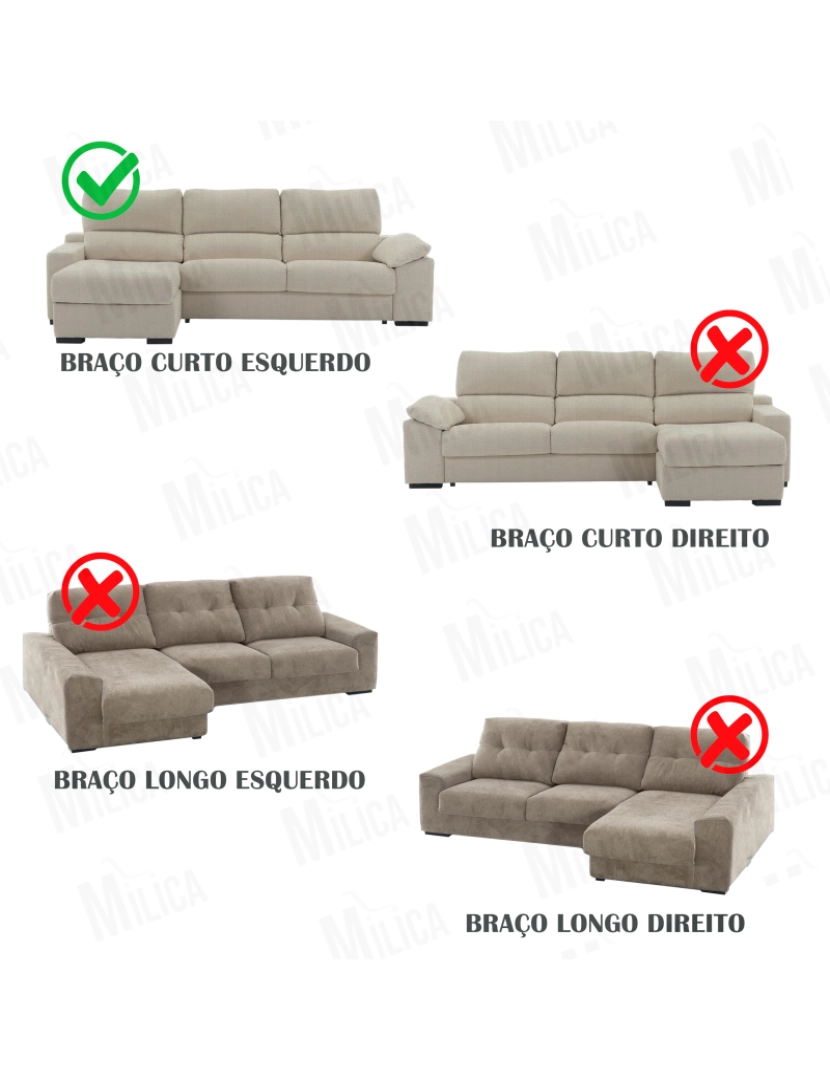 imagem de Capa multielástica para sofá chaise longue relax, em forma de L, com assentos reclináveis e braço curto, orientação esquerda tecido durável e adaptável Flexihug, cor vermelho7