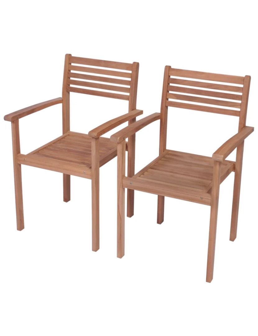 imagem de Cadeiras de jardim c/ almofadões cinzentos 2 pcs，Poltrona de jardim，Cadeira exterior teca maciça CFW403603