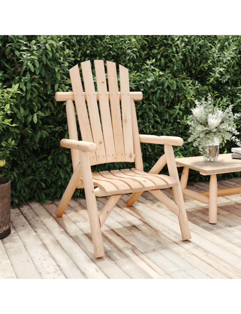 Vidaxl - Cadeira de jardim，Poltrona de jardim，Cadeira exterior 68x86x103 cm madeira de abeto maciça CFW650909