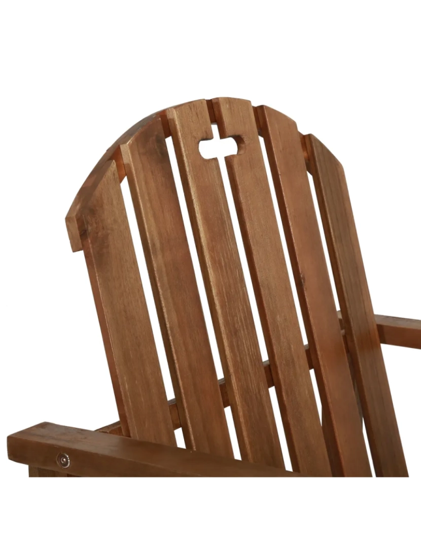 imagem de 2 pcs Cadeiras de jardim，Poltrona de jardim，Cadeira exterior madeira de acácia maciça CFW7698326