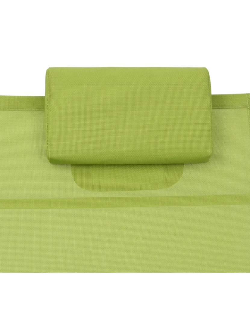 imagem de espreguiçadeira，Cadeira de repouso，Cadeira de descanso alumínio textilene verde CFW2062786