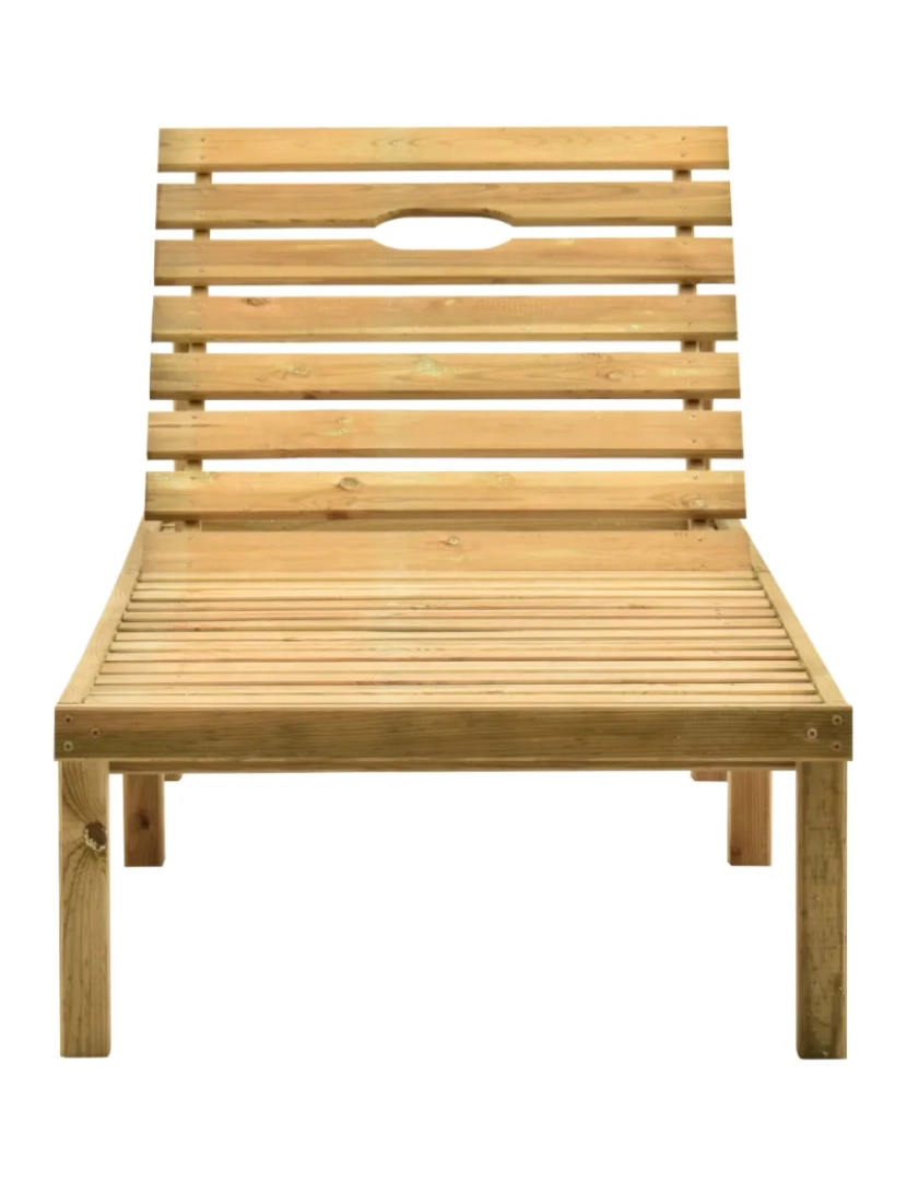 imagem de espreguiçadeira，Cadeira de repouso，Cadeira de descanso com almofadão vermelho pinho impregnado CFW6672723