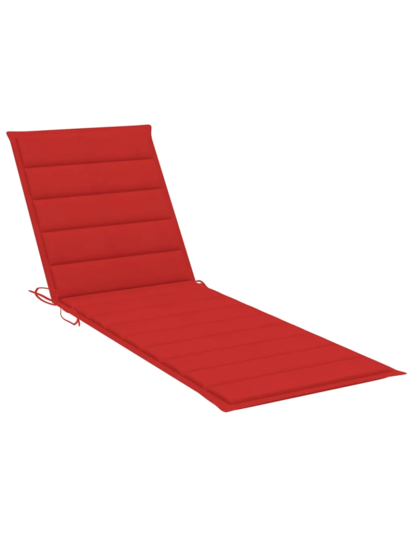 imagem de espreguiçadeira，Cadeira de repouso，Cadeira de descanso com almofadão vermelho pinho impregnado CFW6672724