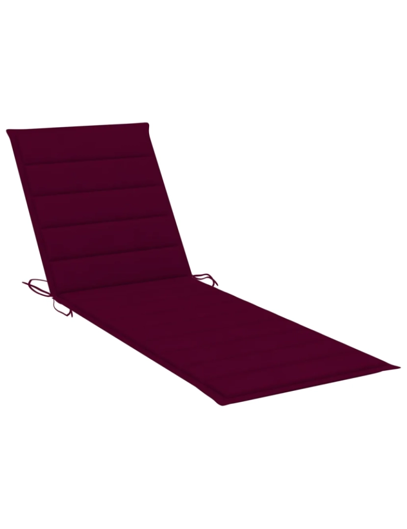 imagem de espreguiçadeira，Cadeira de repouso，Cadeira de descanso com almofadão vermelho tinto pinho impregnado CFW5243814