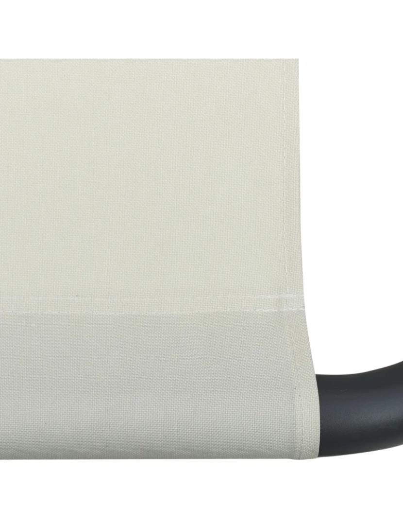 imagem de espreguiçadeira，Cadeira de repouso，Cadeira de descanso com toldo e almofada branco nata CFW8168786
