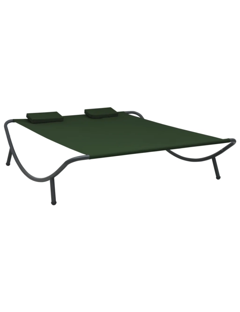 Vidaxl - espreguiçadeira，Cadeira de repouso，Cadeira de descanso de exterior em tecido verde CFW887292