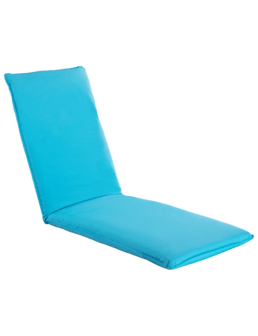imagem de espreguiçadeira，Cadeira de repouso，Cadeira de descanso dobrável tecido oxford azul CFW4353702