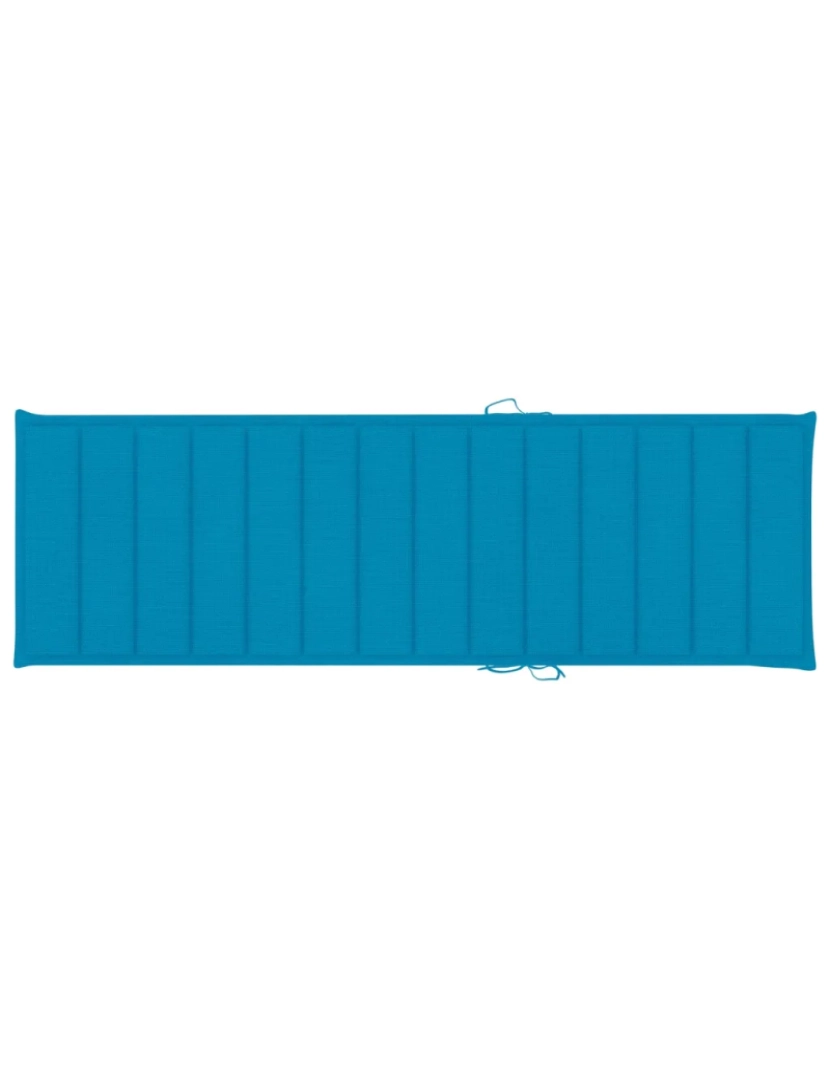 imagem de espreguiçadeira，Cadeira de repouso，Cadeira de descanso dupla c/ almofadões azuis pinho impregnado CFW5213086