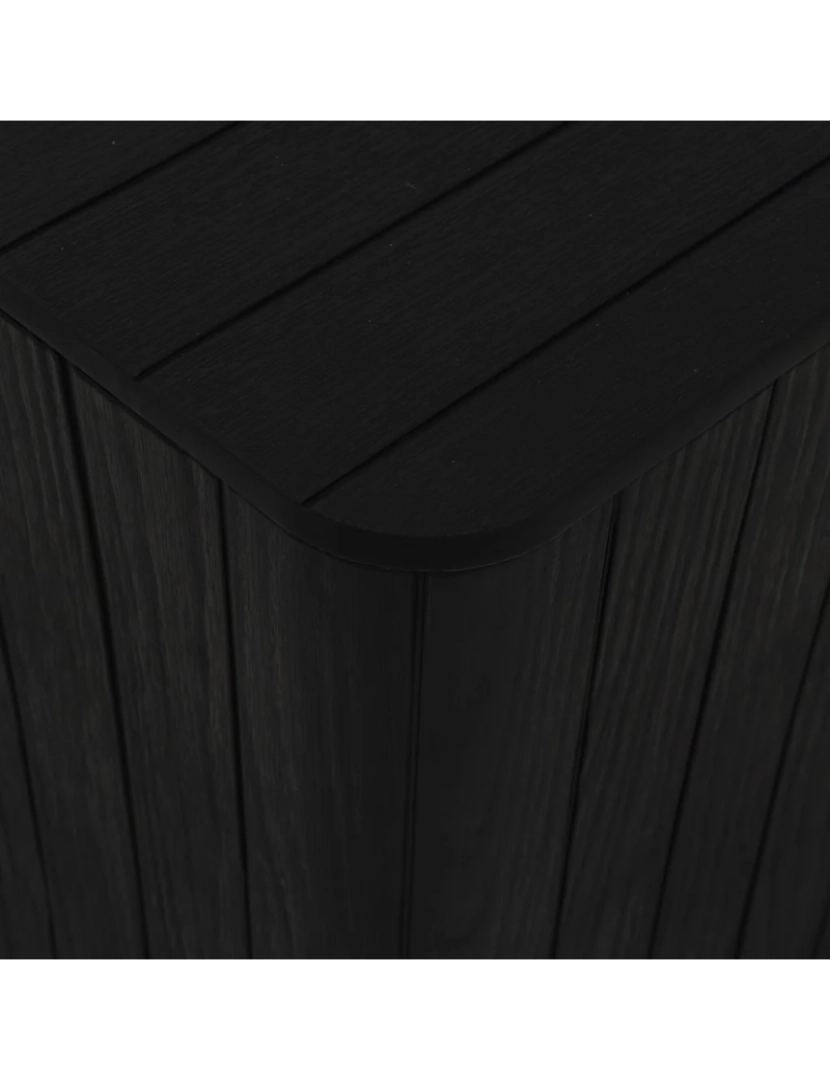 imagem de Mesa de jardim，Mesa exterior，Mesa de jantar com tampa removível polipropileno preto CFW2182966