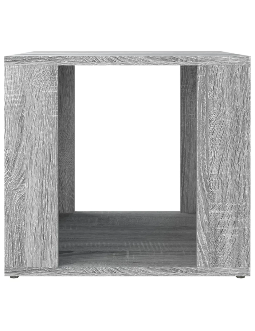 imagem de Mesa de cabeceira Mesa Auxiliar Moderna  41x40x36 cm derivados madeira cinzento sonoma CFW5370865
