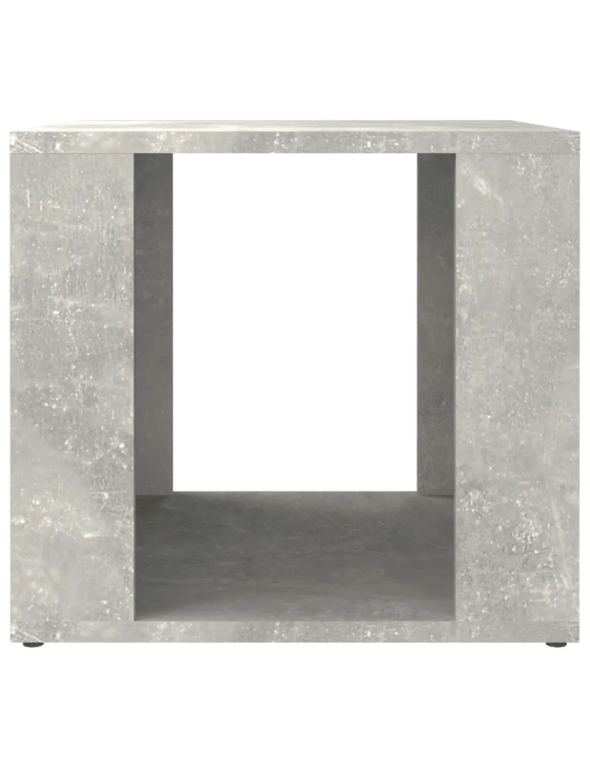 imagem de Mesa de cabeceira Mesa Auxiliar Moderna  41x40x36cm derivados madeira cinzento-cimento CFW4387085