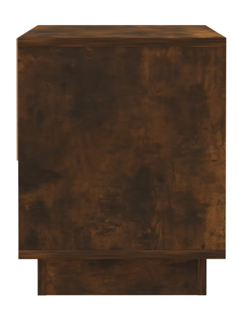 imagem de Mesa de cabeceira Mesa Auxiliar Moderna  45x34x44 cm aglomerado cor carvalho fumado CFW2936386