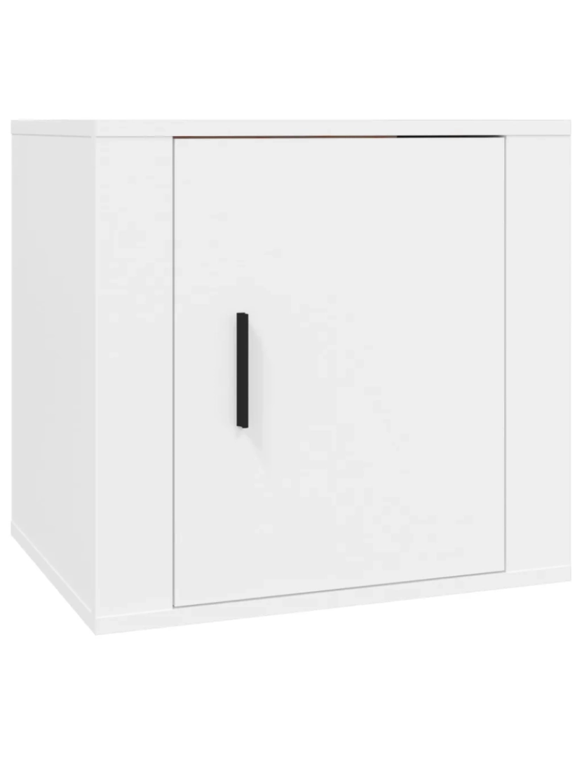 imagem de Mesa de cabeceira Mesa Auxiliar Moderna  50x39x47 cm branco CFW3539062