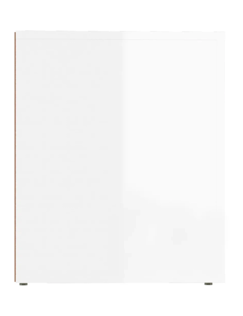 imagem de Mesa de cabeceira Mesa Auxiliar Moderna  50x39x47 cm branco brilhante CFW2612506