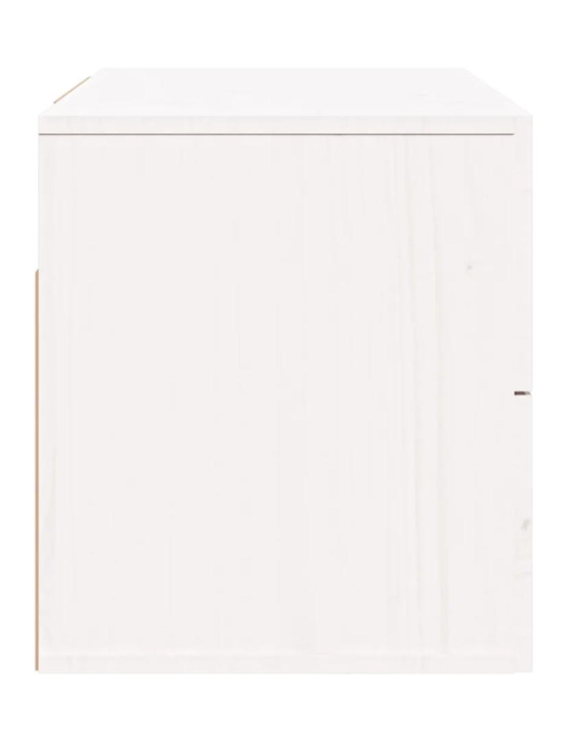 imagem de Mesa de cabeceira Mesa Auxiliar Moderna  parede 50x36x40 cm branco CFW4858167