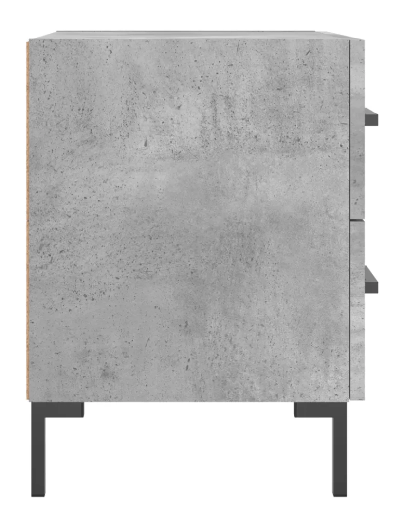 imagem de Mesa de cabeceira Mesa Auxiliar Moderna rivados de madeira cinza cimento CFW4160337