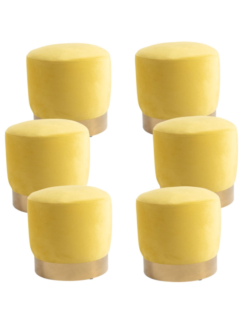 imagem de Pack 6 Bancos Tassel - Amarelo1