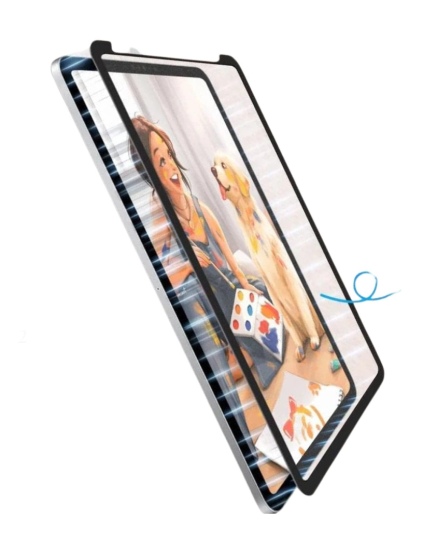 imagem de Película como PaperLike bordas magnéticas para Samsung Galaxy Tab S8 11"3