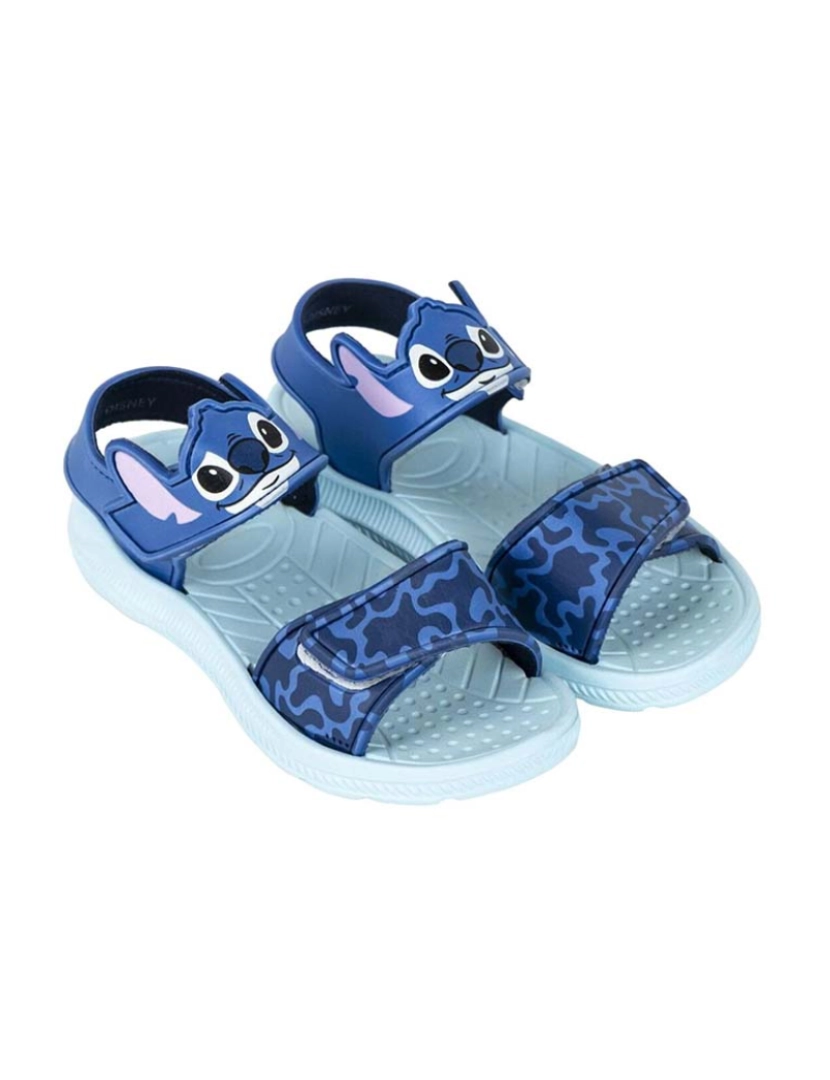 Lilo & Stitch - Sandálias Infantis Stitch Azul Claro tamanho 27