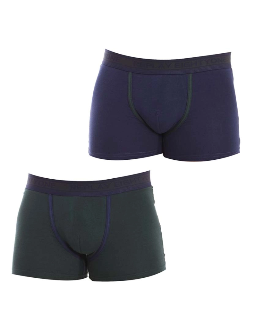 Replay - Boxers Homem Azul Navy Verde