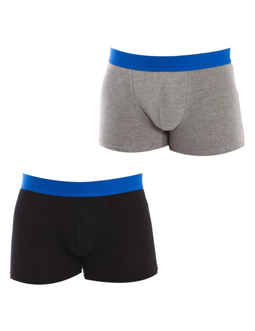 Replay - Boxers Homem Cinza Preto Azul