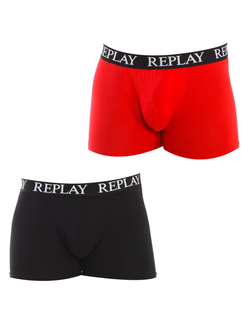 Replay - Boxers Homem Vermelho Preto