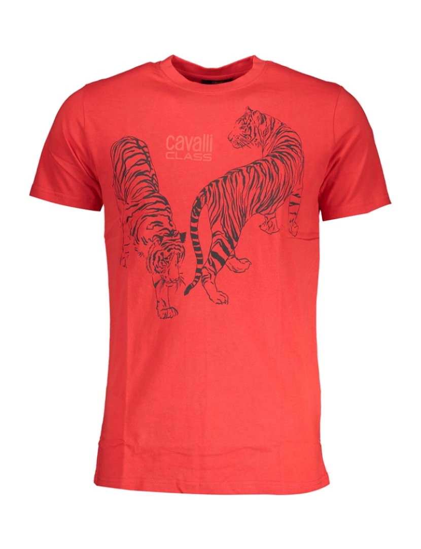 Cavalli Class - T-Shirt Homem Vermelho