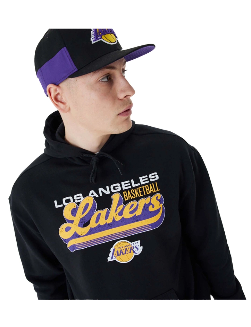 imagem de New Era Nba Graphic Os Hoody Loslak Blkagd Moletom4