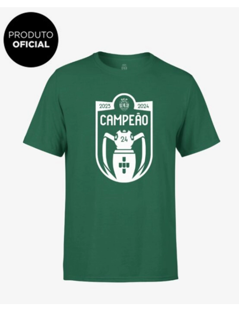 Sporting - T-Shirt Logo Campeão Distribuição Verde