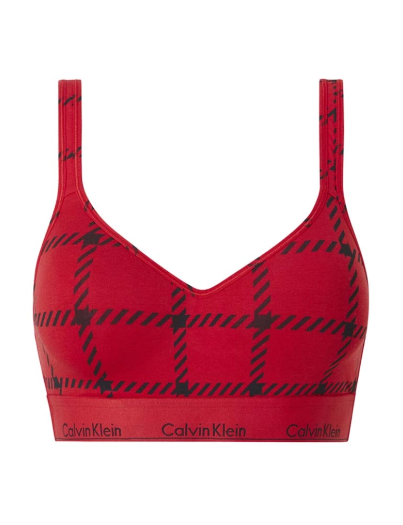 Calvin Klein - Soutien Desporto Senhora Vermelho Preto