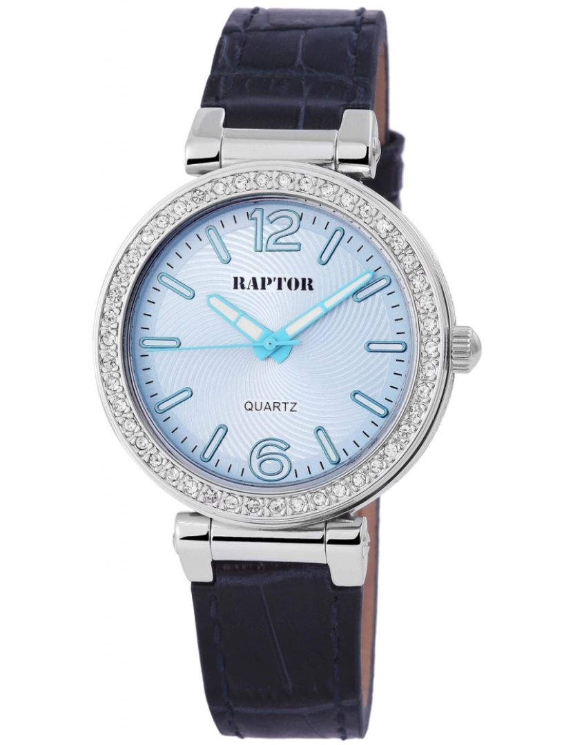 Raptor - Relógio Raptor Mulher com Bracelete em Pele Genuína e Sintética