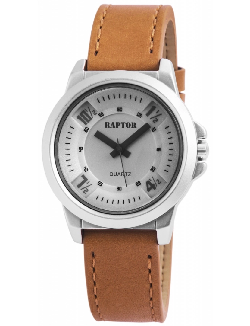 Raptor - Relógio Raptor Mulher com Bracelete em Pele Genuína e Sintética