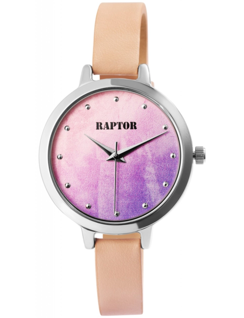 Raptor - Relógio Raptor Mulher com Bracelete em Pele Genuína