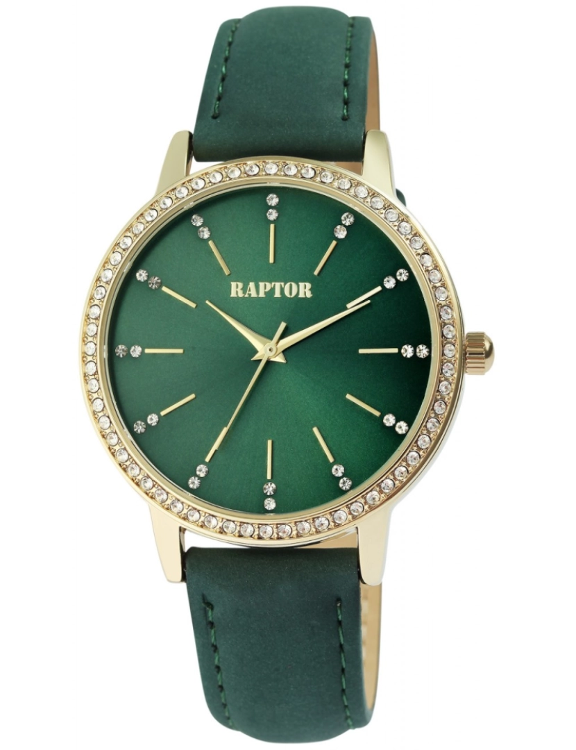 Raptor - Relógio Raptor Mulher com Bracelete em Pele Genuína