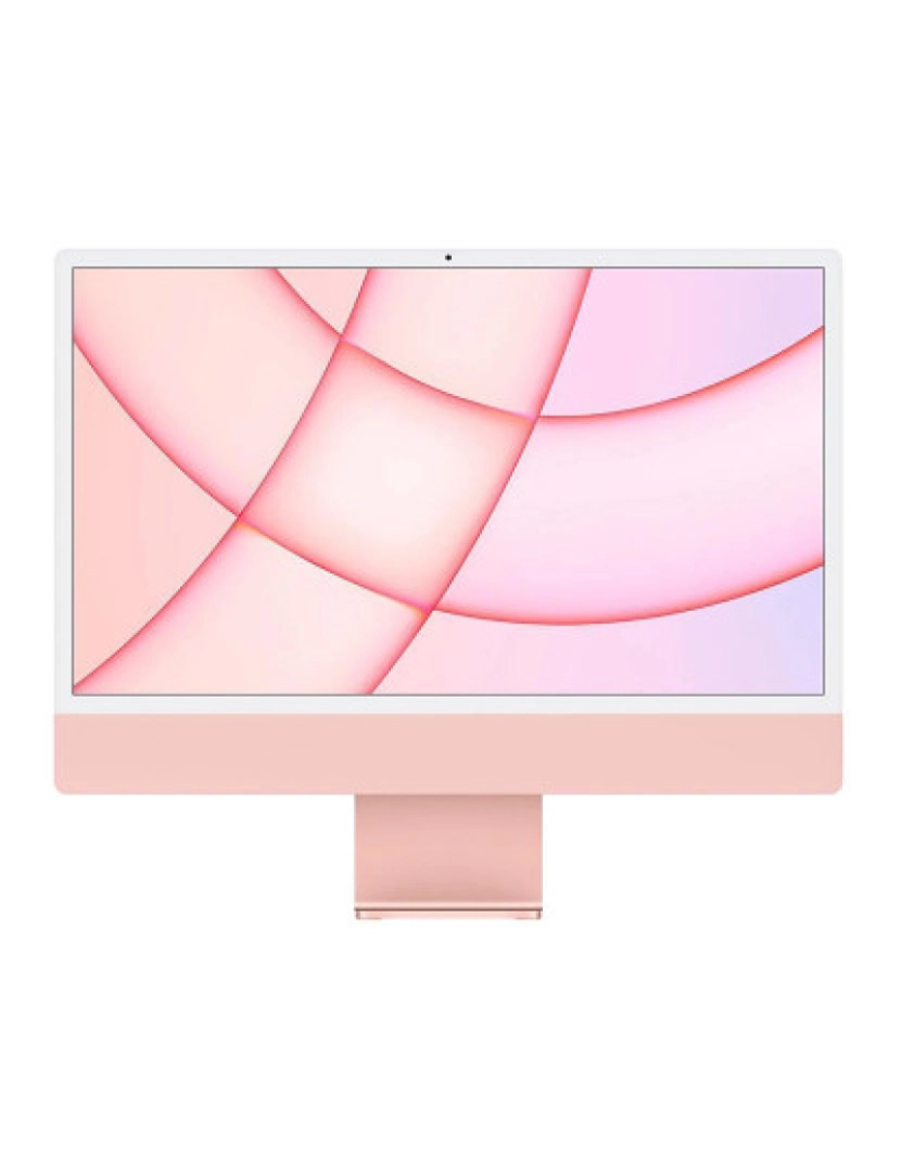 Apple - Apple iMac (Retina 4.5K, 24 2021, 2 TBT3 + 2 USB-C, M1) Pink Grau A+