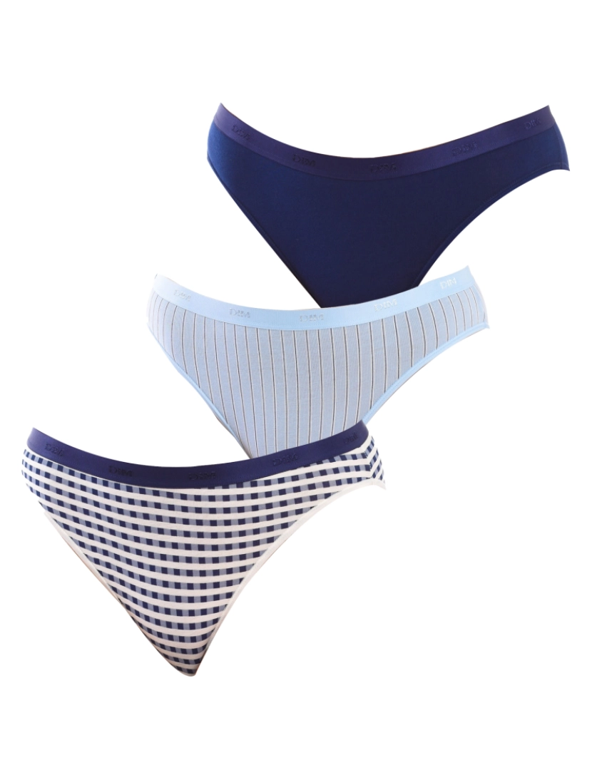 DIM - Cueca Senhora Branco e Navy