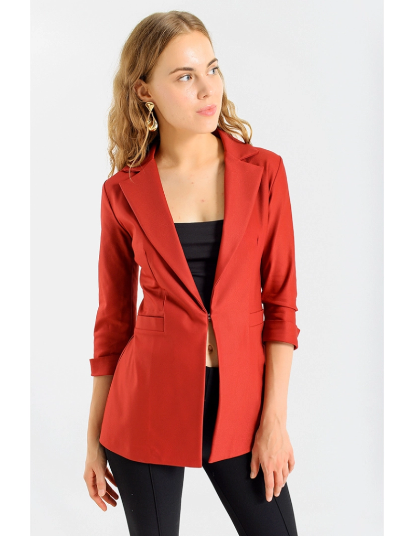 Bellevue - Blazer Senhora Vermelho Escuro