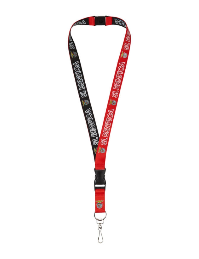 Sport Lisboa E Benfica - Lanyard vermelha e preta SL Benfica